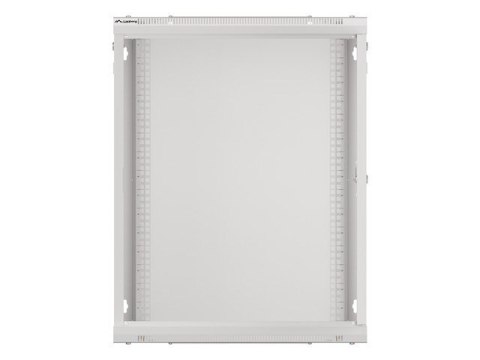 Lanberg :: Rack Cabinet 19? Wall-Mount 15U/600X600 (flat-pack) V2 Grey, Glass door