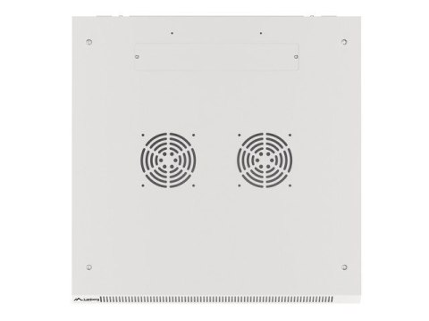 Lanberg :: Rack Cabinet 19? Wall-Mount 15U/600X600 (flat-pack) V2 Grey, Glass door
