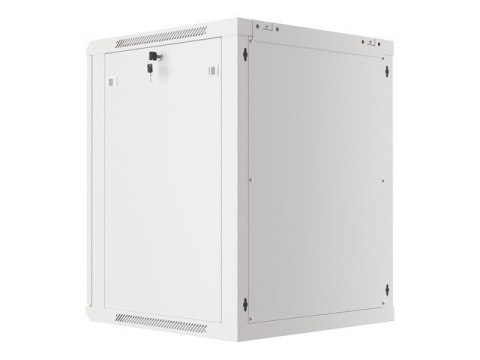 Lanberg :: Rack Cabinet 19? Wall-Mount 15U/600X600 (flat-pack) V2 Grey, Glass door