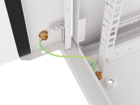 Lanberg :: Rack Cabinet 19? Wall-Mount 15U/600X600 (flat-pack) V2 Grey, Glass door