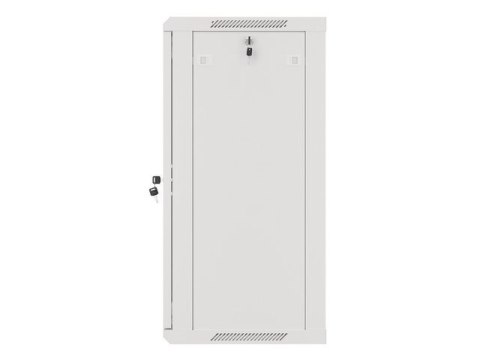 Lanberg :: Rack Cabinet 19? Wall-Mount 18U/600X450 (flat-pack) V2 Grey, Glass door