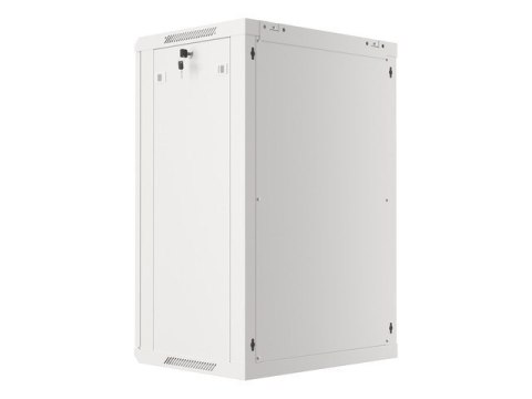 Lanberg :: Rack Cabinet 19? Wall-Mount 18U/600X450 (flat-pack) V2 Grey, Glass door