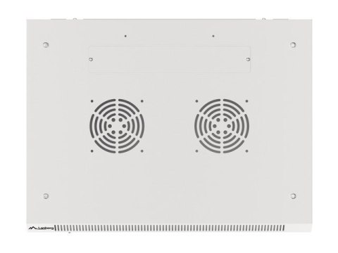 Lanberg :: Rack Cabinet 19? Wall-Mount 18U/600X450 (flat-pack) V2 Grey, Glass door