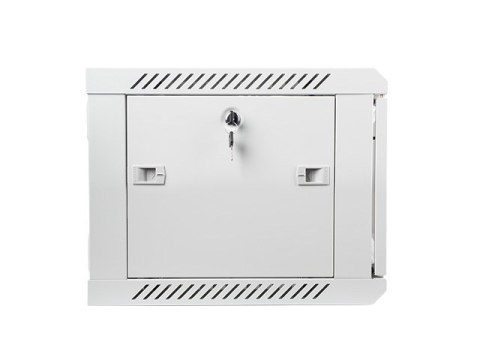 Lanberg :: Rack Cabinet 19? Wall-Mount 6U/600X450 (flat-pack) V2 Grey, Glass door
