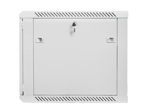 Lanberg :: Rack Cabinet 19? Wall-Mount 9U/600X600 (flat-pack) V2 Grey, Glass door