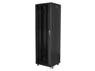 SZAFA INSTALACYJNA RACK STOJĄCA 19" 42U 600X600 CZARNA LANBERG (FLAT PACK)
