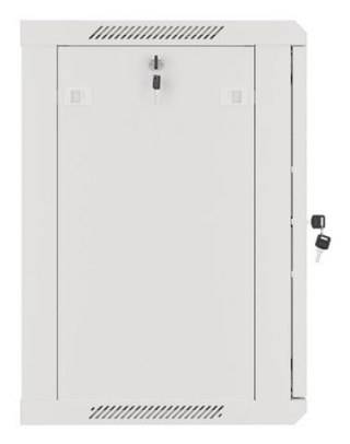 SZAFA INSTALACYJNA RACK WISZĄCA 19" 12U 600X450 SZARA DRZWI METALOWE LANBERG (FLAT PACK)