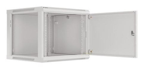 SZAFA INSTALACYJNA RACK WISZĄCA 19" 9U 600X600 SZARA DRZWI METALOWE LANBERG (FLAT PACK)