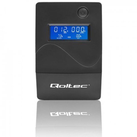 Qoltec Zasilacz awaryjny UPS | Monolith | 850VA | 480W | LCD | USB | RJ45