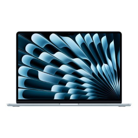 Apple MacBook Air Apple M M4 Laptop 38,9 cm (15.3") 16 GB 256 GB SSD Wi-Fi 6E (802.11ax) macOS Sequoia Niebieski