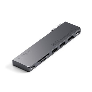 Hub Satechi Type-C Pro Hub Slim gwiezdna szarość - Smukła obudowa