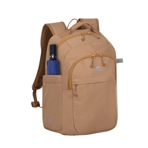 Plecak do notebooka 14" RIVACASE Aviva, beżowy, miejski, 16L, z materiału wodoodpornego