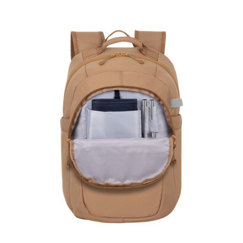 Plecak do notebooka 14" RIVACASE Aviva, beżowy, miejski, 16L, z materiału wodoodpornego