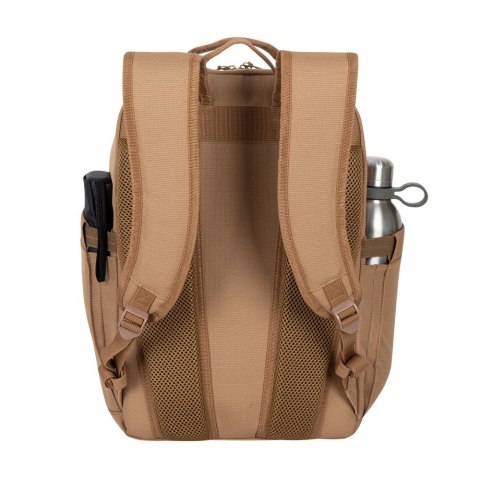 Plecak do notebooka 14" RIVACASE Aviva, beżowy, miejski, 16L, z materiału wodoodpornego