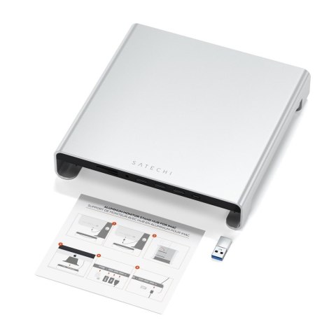 Podstawka na monitor Satechi Aluminium w kolorze srebrnym