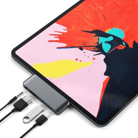 Rozdzielacz USB-C dla Apple iPad Pro, Space Grau