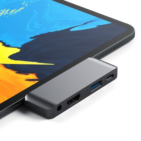 Rozdzielacz USB-C dla Apple iPad Pro, Space Grau