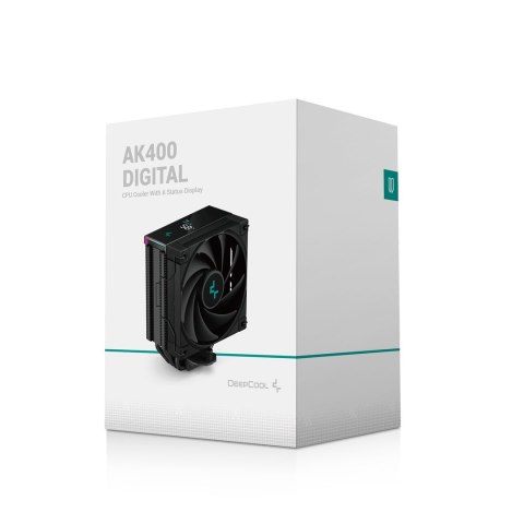 DeepCool AK400 DIGITAL Procesor Chłodnica powietrza 12 cm Czarny 1 szt.