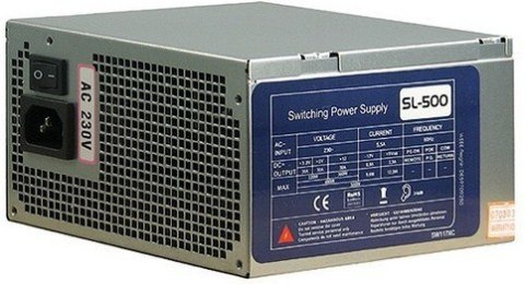 Inter-Tech SL-500A moduł zasilaczy 500 W 20+4 pin ATX ATX Szary