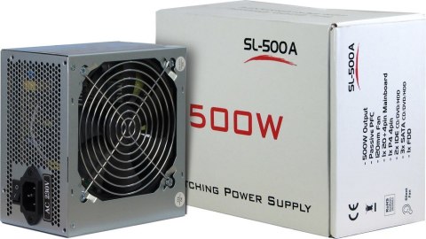 Inter-Tech SL-500A moduł zasilaczy 500 W 20+4 pin ATX ATX Szary