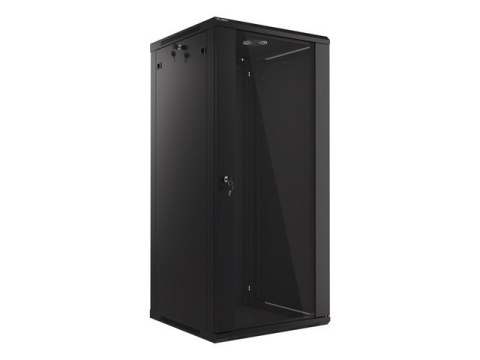 Lanberg WF01-6627-10B stojak 27U Szafa wisząca Czarny