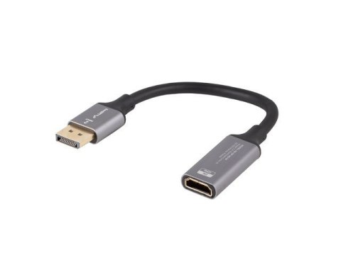 Lanberg AD-DP-HD-04 adapter kablowy 0,2 m DisplayPort HDMI Srebrny, Czarny