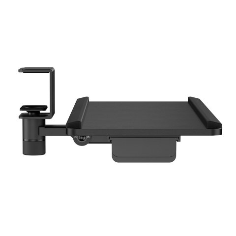 Podbiurkowy uchwyt na klawiaturę Maclean, max. obciążenie 5kg, reg. w poziomie i pionie, czarny, MC-108 B