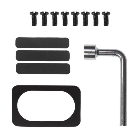 Podbiurkowy uchwyt na klawiaturę Maclean, max. obciążenie 5kg, reg. w poziomie i pionie, czarny, MC-108 B