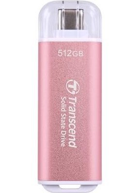 Transcend ESD300 512 GB USB Type-C 3.2 Gen 2 (3.1 Gen 2) Różowy