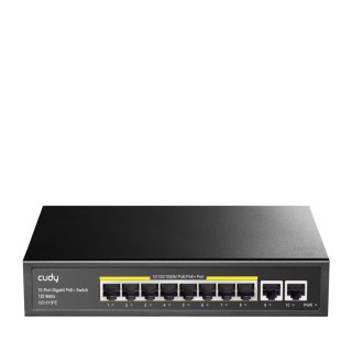 Cudy GS1010PE łącza sieciowe Gigabit Ethernet (10/100/1000) Obsługa PoE Czarny