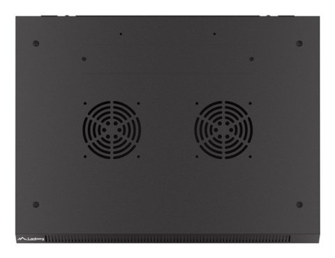 SZAFA INSTALACYJNA RACK WISZĄCA 19" 12U 600X450 CZARNA DRZWI PERFOROWANE LANBERG (FLAT PACK)