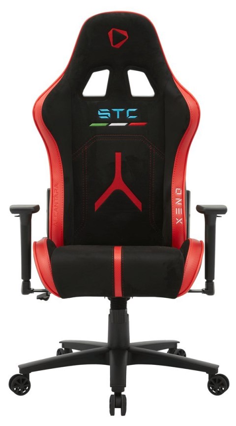 Onex AirSuede | Jednostajny | Fotele gamingowe | STC Alcantara L Series | Czarny/Czerwony