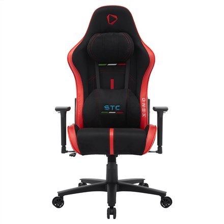 Onex AirSuede | Jednostajny | Fotele gamingowe | STC Alcantara L Series | Czarny/Czerwony