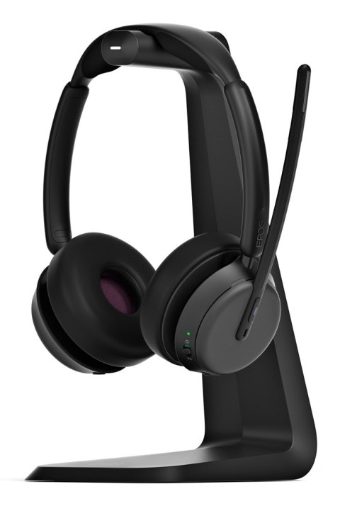 Zestaw słuchawkowy Bluetooth ANC z ładowarką EPOS IMPACT 1061T, z hybrydową aktywną redukcją szumów (ANC), kompatybilny z MS Tea