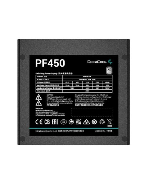 DeepCool PF450 moduł zasilaczy 450 W 20+4 pin ATX ATX Czarny