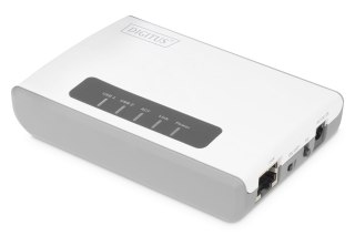 Digitus 2-portowy, bezprzewodowy, wielofunkcyjny serwer sieciowy USB 2.0, 300 Mbps