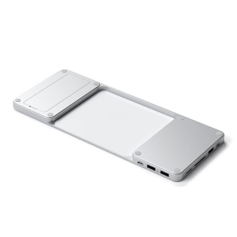Satechi ST-UCISDS Stacja dokująca do laptopa i replikator portów Przewodowa USB 3.2 Gen 2 (3.1 Gen 2) Type-C Srebrny