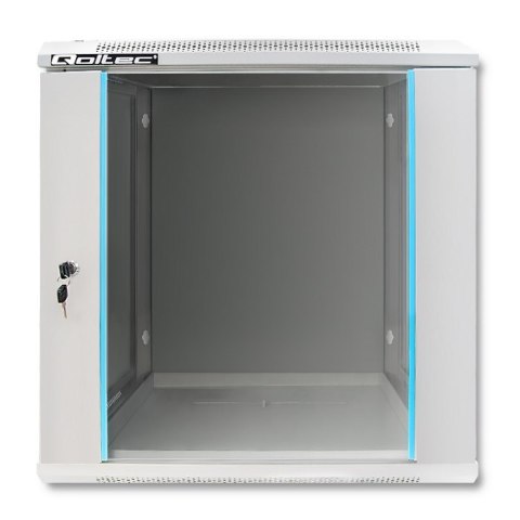 Qoltec Szafa RACK 19" | 12U | 600 x 635 x 450 | Szara | Wisząca