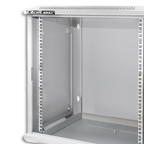 Qoltec Szafa RACK 19" | 12U | 600 x 635 x 450 | Szara | Wisząca