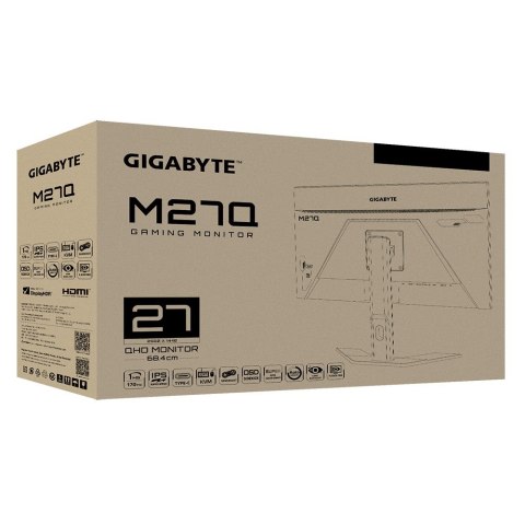 Gigabyte M27Q 68,6 cm (27") 2560 x 1440 px Quad HD LED Czarny