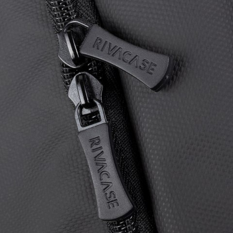 RIVACASE PLECAK NA LAPTOP 17,3" TEGEL ECO, CZARNY, MATERIAŁ WODOODPORNY, EKO RPET, KIESZENIE NA SMARTFON, DOKUMENTY,AKCESORIA