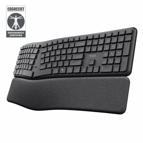 Klawiatura ergonomiczna TRUST Keyra multidevice wireless