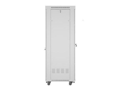 LANBERG SZAFA STOJĄCA RACK 19" 42U 600X800 SZARA DRZWI SZKLANE LCD V2 (FLAT PACK)