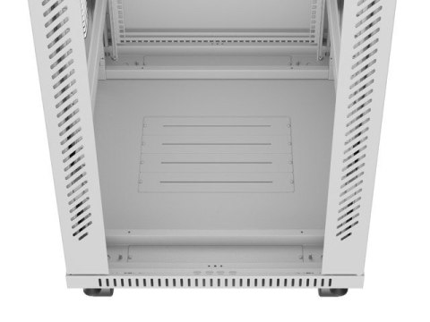 LANBERG SZAFA STOJĄCA RACK 19" 42U 600X800 SZARA DRZWI SZKLANE LCD V2 (FLAT PACK)