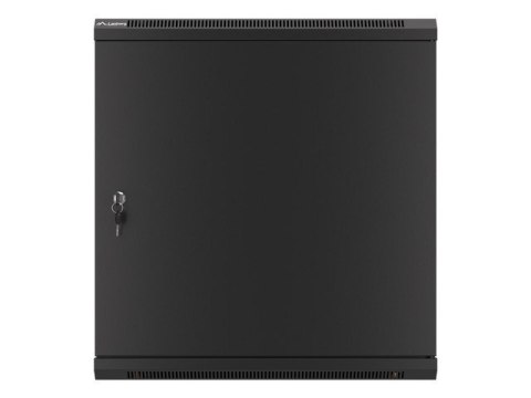 LANBERG SZAFA WISZĄCA RACK 19" 12U 600X600 DRZWI METALOWE CZARNA (FLAT PACK) WF01-6612-00B