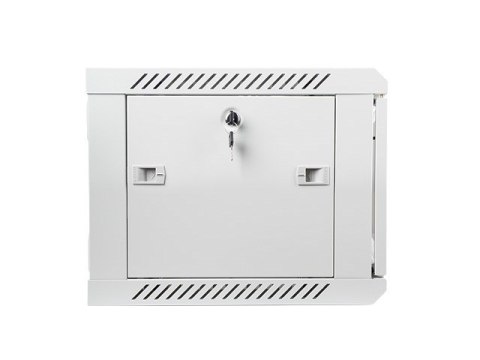 Szafa jednosekcyjna, zamykana na zamek Lanberg WF01-6406-10S (6U; 368mm / 600mm / 450 mm; wisząca; Szklane; 19''; kolor szary)