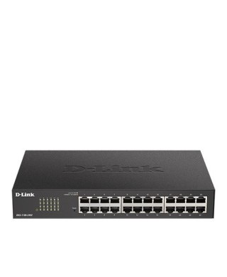D-Link DGS-1100-24V2 łącza sieciowe Zarządzany L2 Gigabit Ethernet (10/100/1000) 1U Czarny