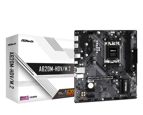 Asrock A620M-HDV/M.2 AMD A620 Gniazdo AM5 micro ATX