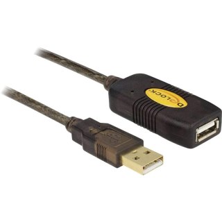 DELOCK USB Verl. A -> A St/Bu 30.00m aktiv sw