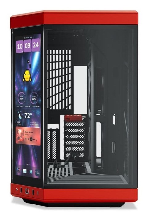 HYTE Y70 Touch Infinite Midi Tower Czarny, Kolor wiśniowy
